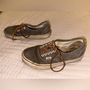 Jcrew edition vans used women’s 9 grey canvas